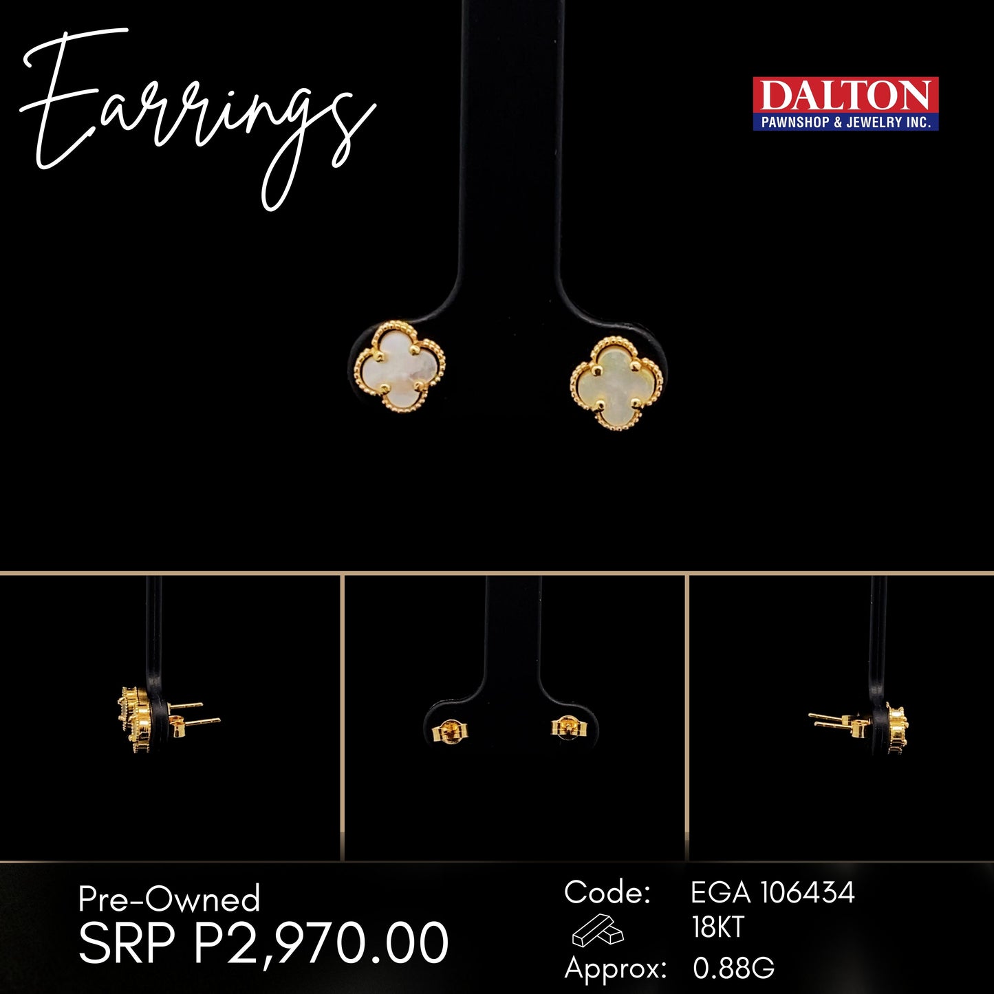 18KT VCA EARRINGS